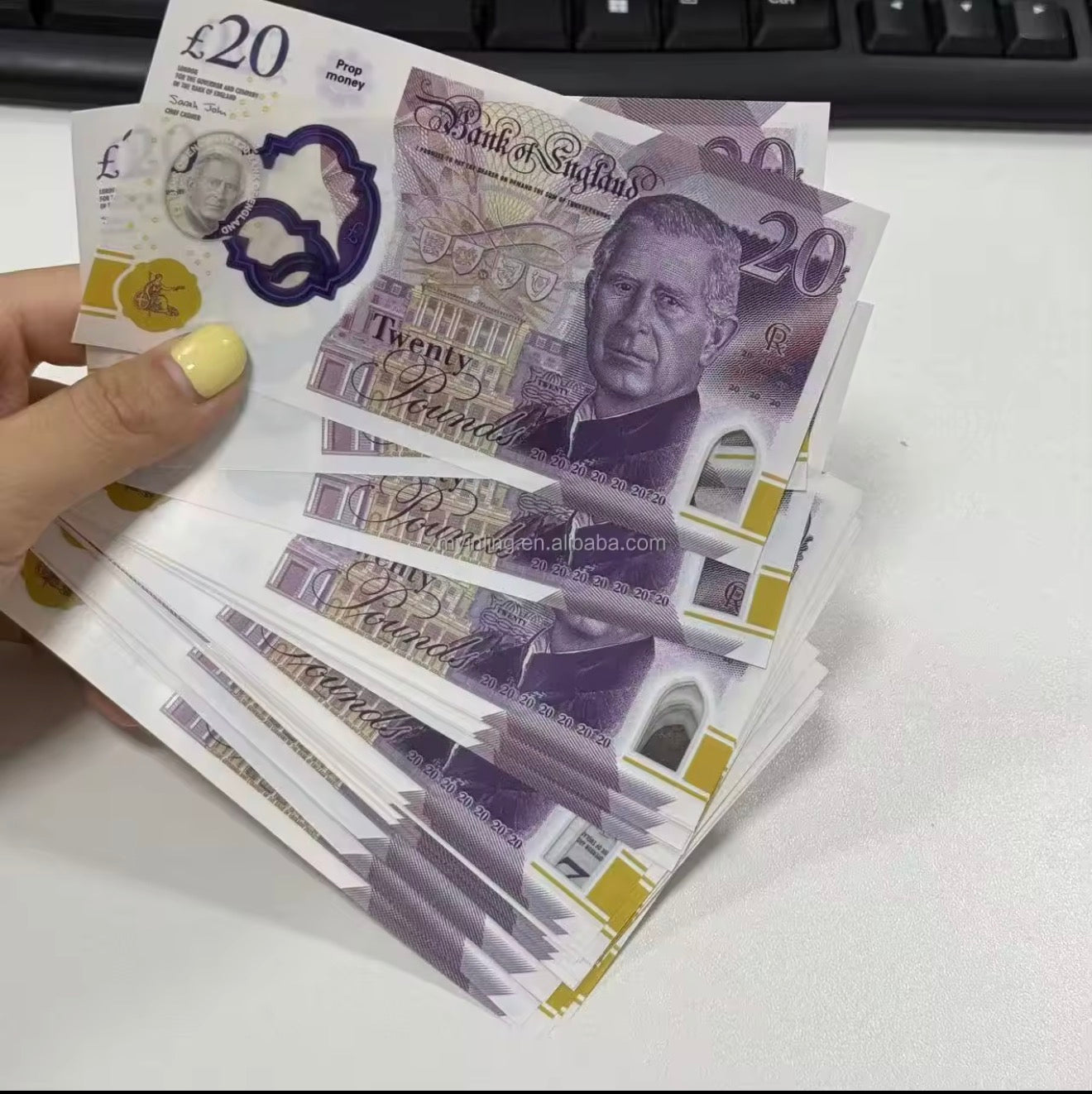 💷 Realistic £20 Prop Money – Perfect for Film, TV, and Creative Projects!